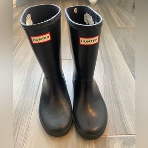 Hunter black kids Rainboots size 13